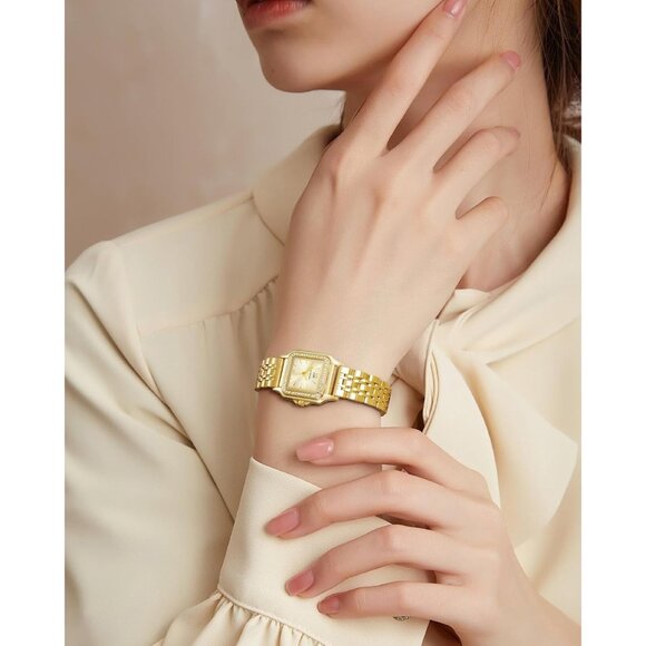 ⚡Ladies Watches for Women Square Luxury Stainless Steel Small Wrist Watch - Picture 7 of 8